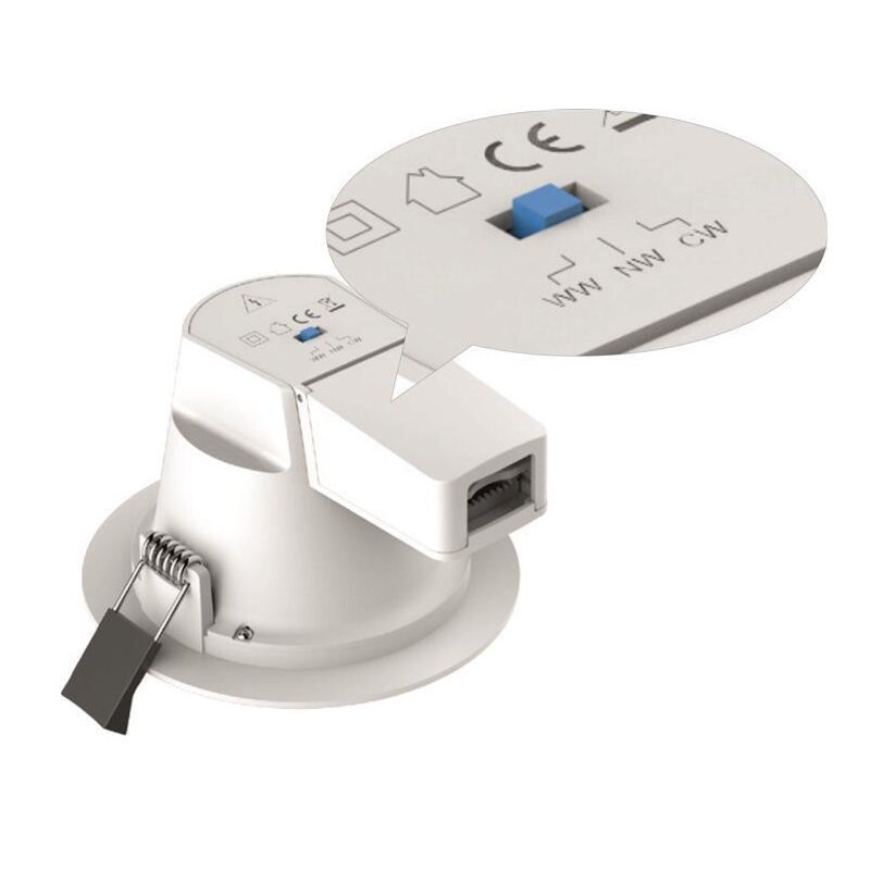 DOTLUX LED - Downlight CIRCLEugr 18W 3000/4000/5700K COLORselect - Dotlux - 3841 - 040090