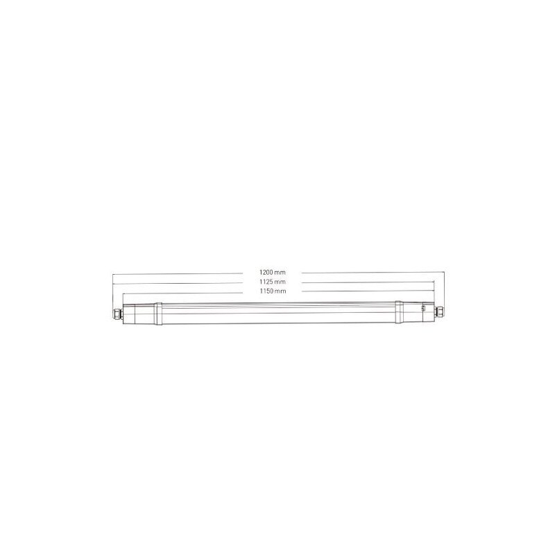 DOTLUX LED - Feuchtraumleuchte MISTRALsmart 22W/30W 4000K POWERselect IP65 1200mm durchverdrahtet - Dotlux - 5433 - 140150