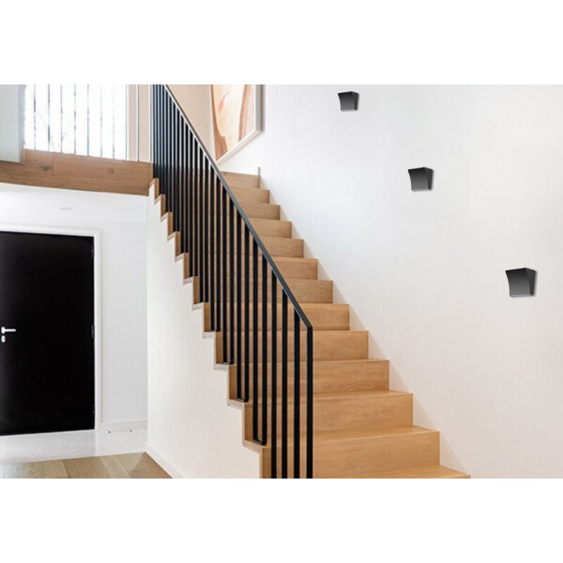 DOTLUX LED - Innenwandleuchte FLAME 8W 3000K schwarz - Dotlux - 5996 - 030110