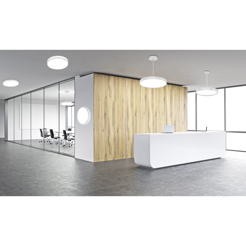 DOTLUX LED - Leuchte DISCugr Ø800mm 75W COLORselect und DALI weiß - Dotlux - 6264 - 099090