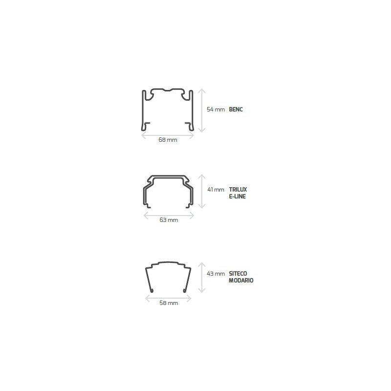 DOTLUX LED - Lichtbandsystem LINEAclick 50W 5000K engstrahlend dimmbar DALI Made in Germany - Dotlux - 2814 - 350045