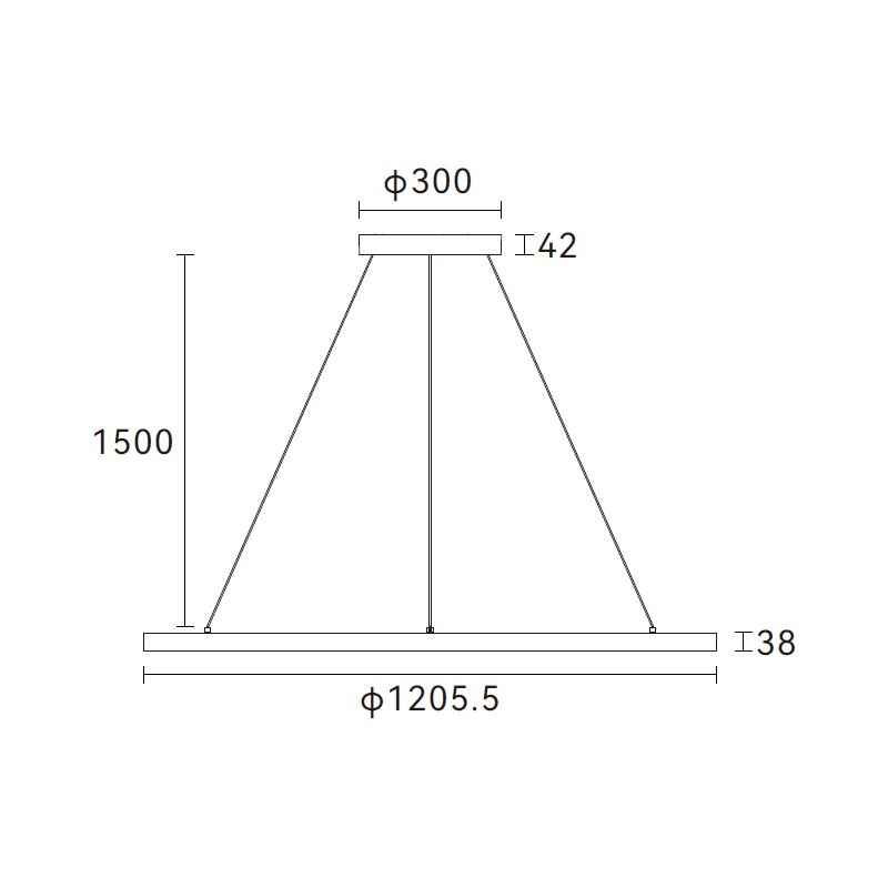 DOTLUX LED-Pendelleuchte AURA 4000 Kelvin rund DALI-2