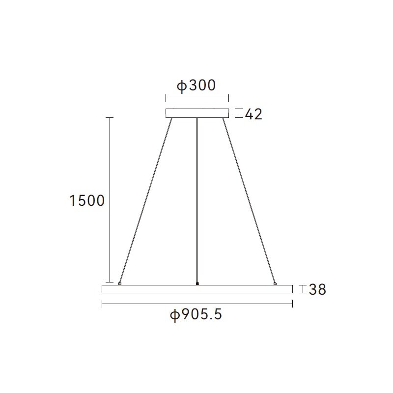 DOTLUX LED-Pendelleuchte AURA 4000 Kelvin rund DALI-2