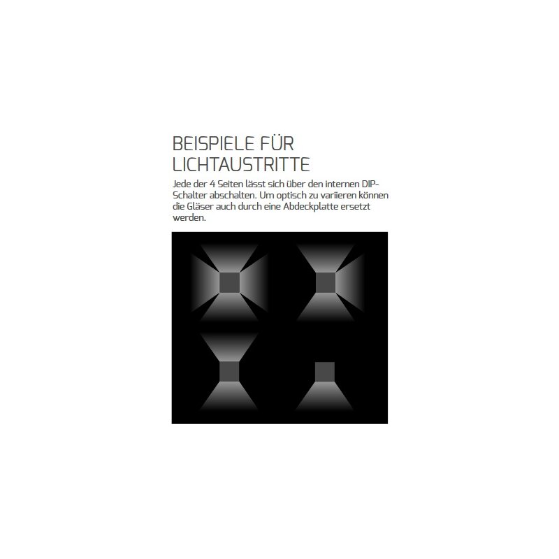 DOTLUX LED-Pollerleuchte WAY 100cm 7,5/15W 3000K
