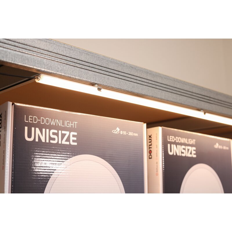 DOTLUX LED - Regalleuchte RETAILO 1130mm 12W 24V 4000K inkl.Netzteil Plug&Play Set 4 Stück - Dotlux - 600178