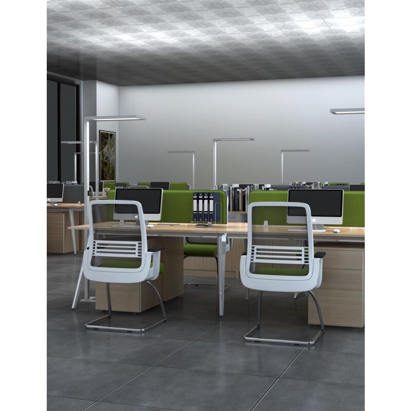 DOTLUX LED - Stehleuchte ROOFbutler 80W 4000K dimmbar silber - Dotlux - 5031 - 040240