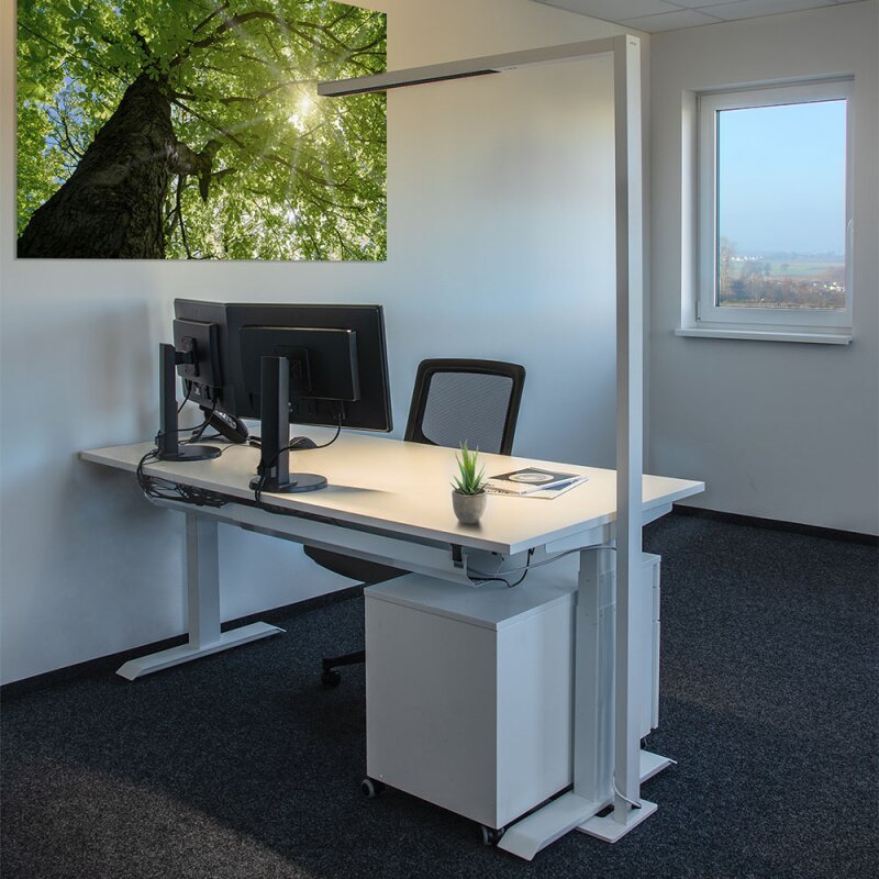 DOTLUX LED - Stehleuchte STYLEbutler 80W 4000K tageslichtabhängige Dimmung weiß - Dotlux - 4277 - 240080