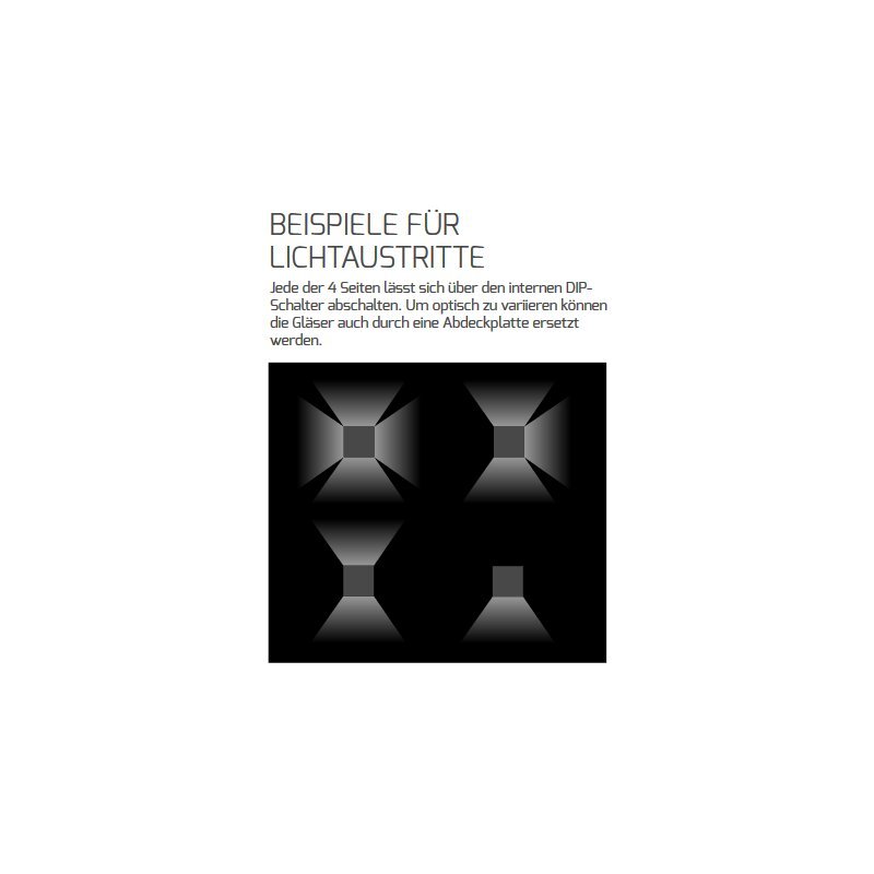 DOTLUX LED - Wandleuchte WAY 15cm 7,5/15W 3000K - Dotlux - 4561 - 030360