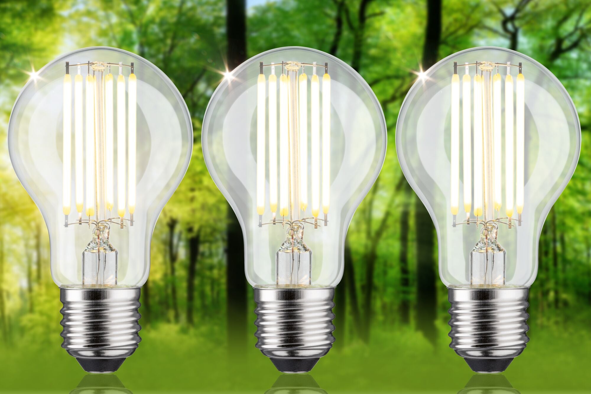 Eco - Line LED Birne 3er - Pack 1055lm 5W 3000K Klar - Paulmann - 29220