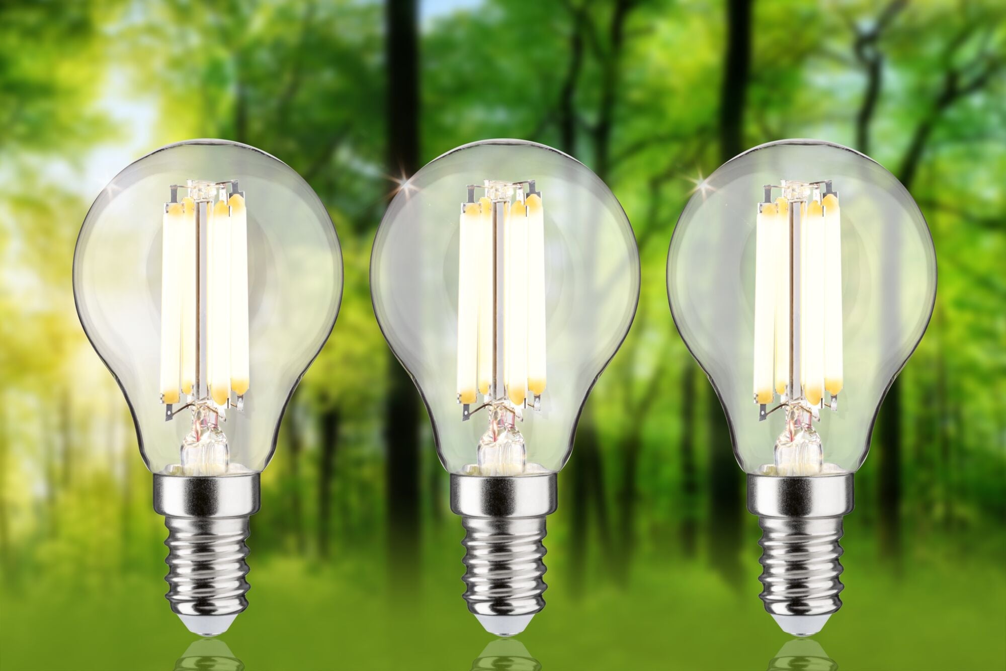 Eco - Line LED Tropfen 3er - Pack 82mm 525lm 2,5W 3000K Klar - Paulmann - 29200