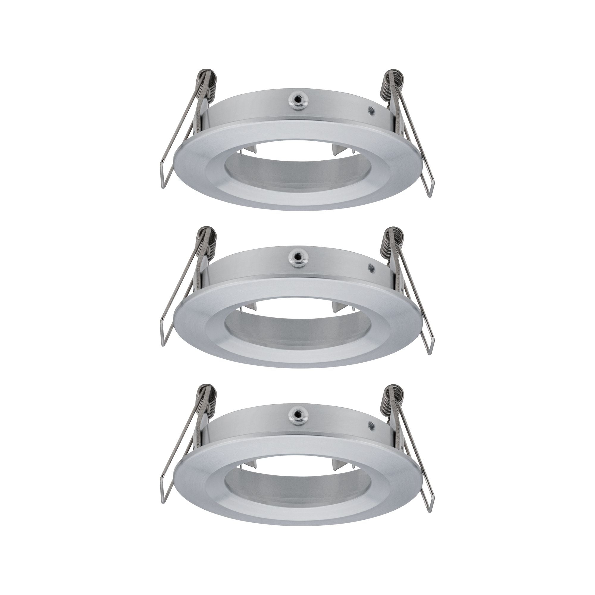 Einbauleuchte Choose Basisset starr IP44 rund 78mm max. 3x10W 230V dimmbar Alu gedreht - Paulmann - 92484
