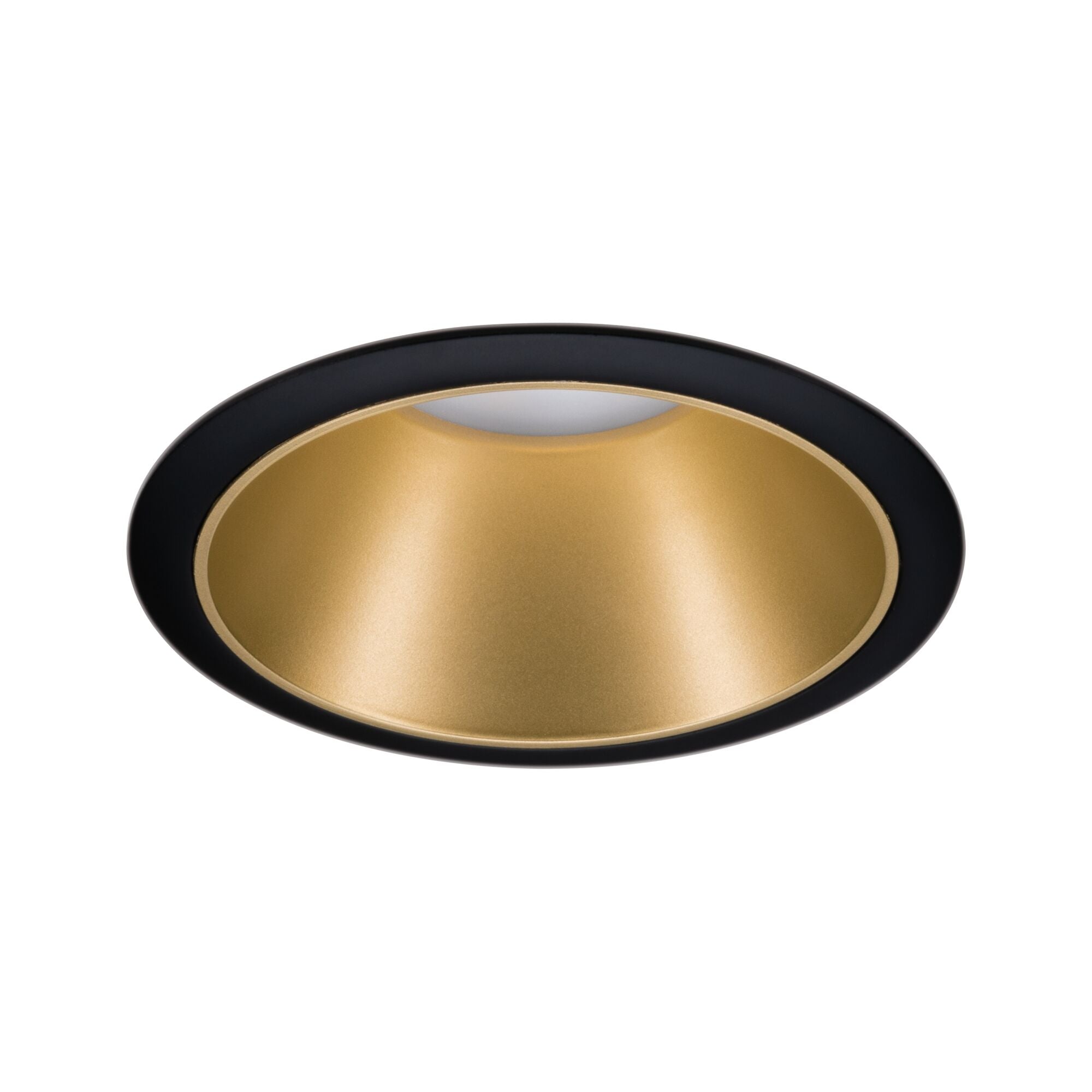 Einbauleuchte Cole rund 88mm GU10 max. 10W 230V dimmbar Schwarz/Gold matt - Paulmann - 93395