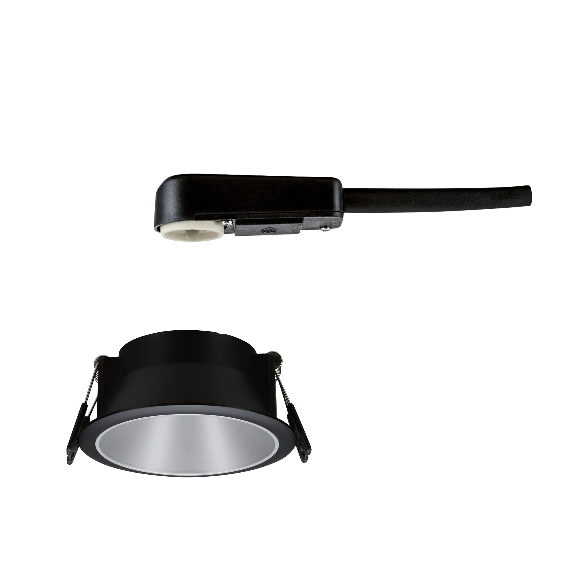 Einbauleuchte Cole rund 88mm GU10 max. 10W 230V dimmbar Schwarz/Silber - Paulmann - 93397