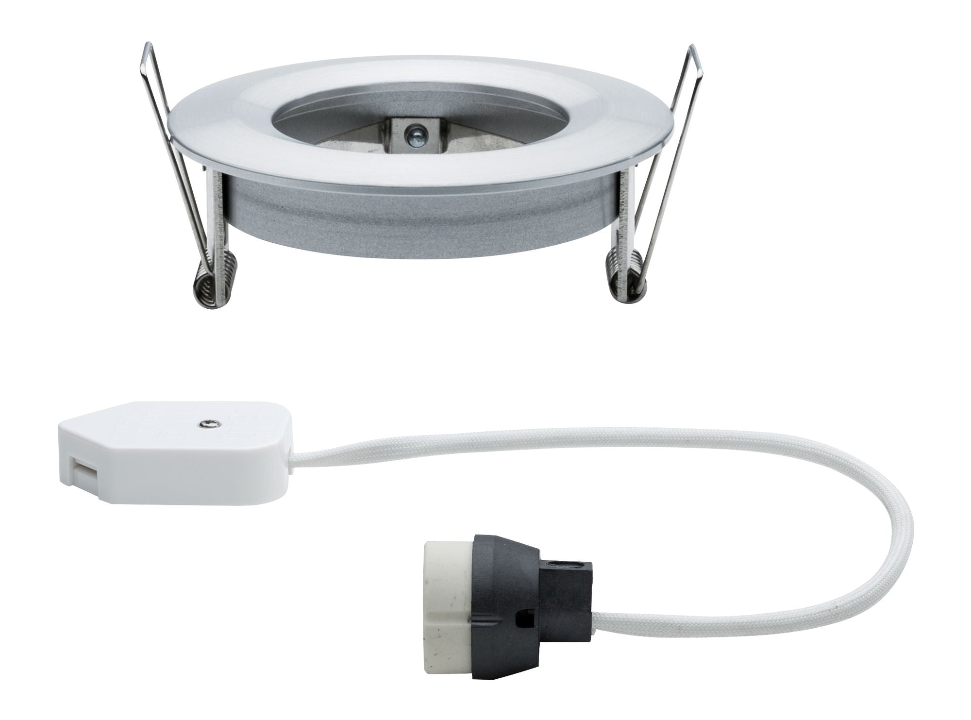 Einbauleuchte Nova starr rund 78mm GU10 max. 35W 230V dimmbar Alu gedreht - Paulmann - 93632