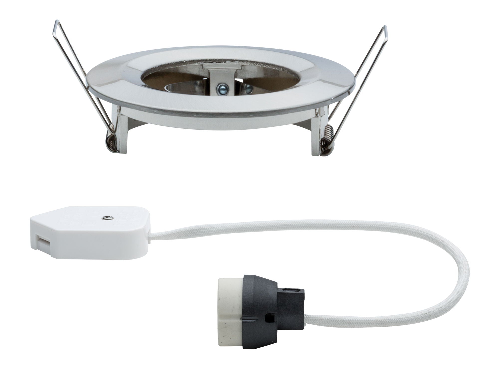 Einbauleuchte Nova starr rund 78mm GU10 max. 35W 230V dimmbar Eisen gebürstet - Paulmann - 93633