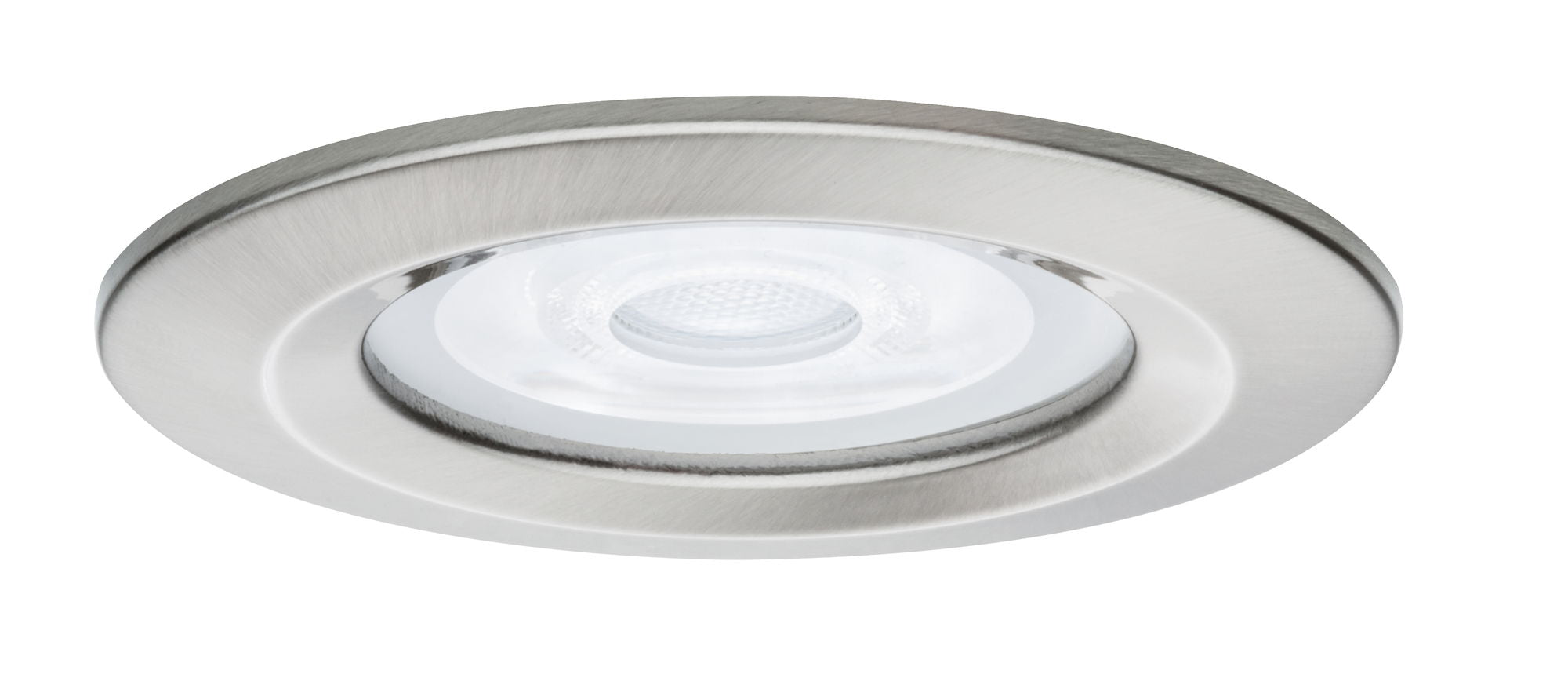 Einbauleuchte Nova starr rund 78mm GU10 max. 35W 230V dimmbar Eisen gebürstet - Paulmann - 93633