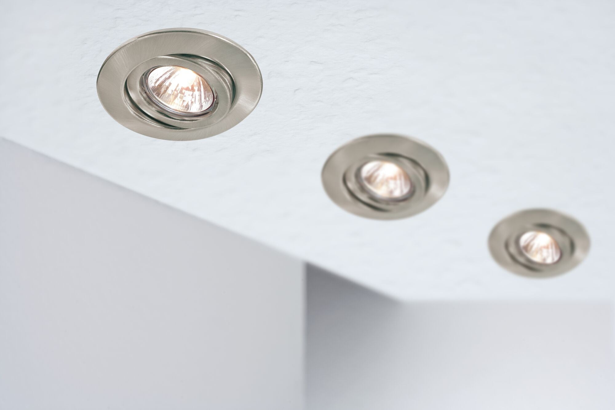 Einbauleuchte Quality schwenkbar rund 110mm 20° GU5,3 max. 50W 12V dimmbar Eisen gebürstet - Paulmann - 98968