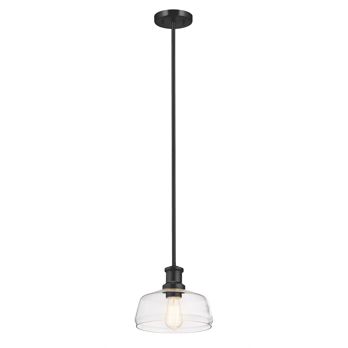 Elstead Lighting Notting Hill Suspension 1 lumière en verre graphite