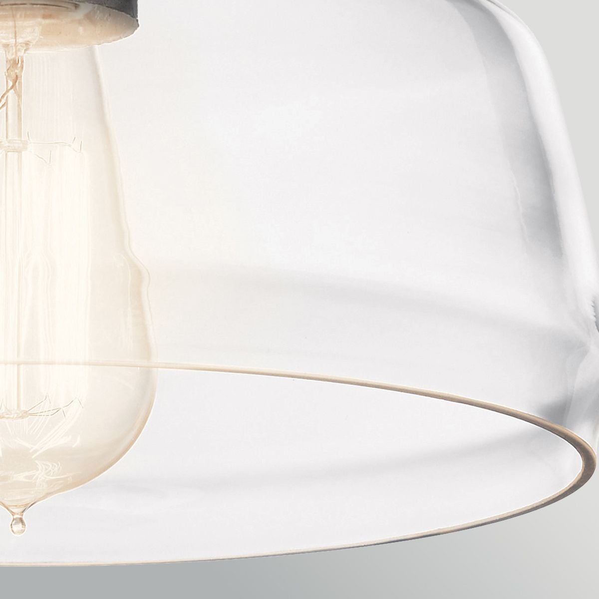 Elstead Lighting Notting Hill 1-flammige Pendelleuchte aus Glas in Graphit