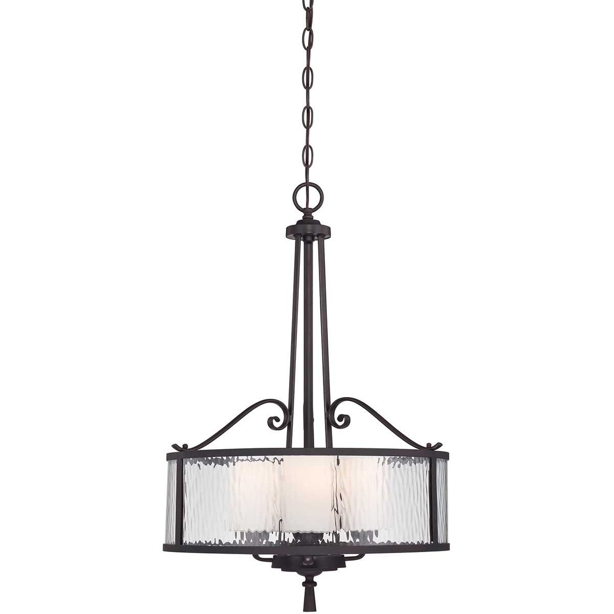 Adonis 3-flammige Pendelleuchte - Dunkle Kirsche - Elsteadlighting - leuchtengrosshandel24