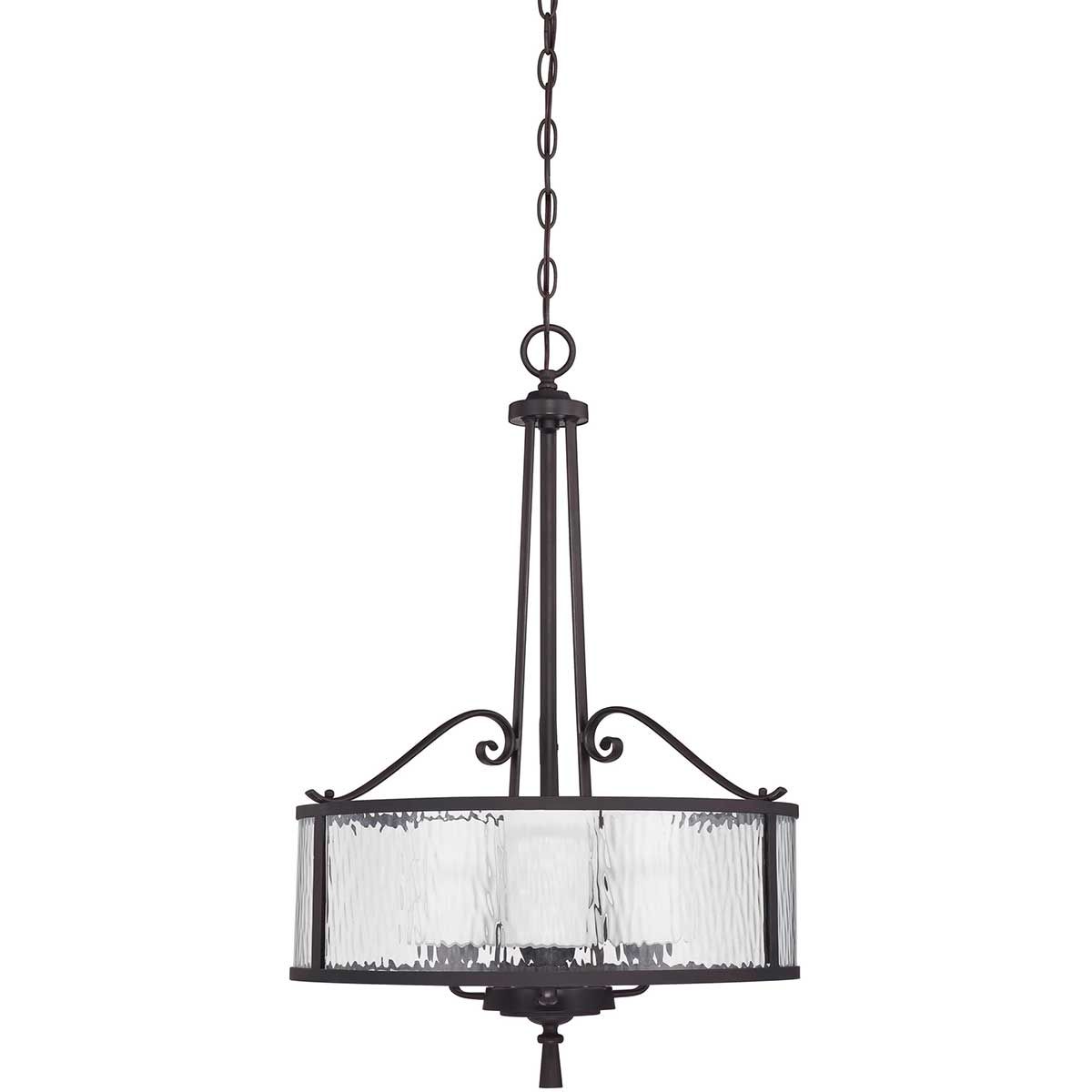 Adonis 3-flammige Pendelleuchte - Dunkle Kirsche - Elsteadlighting - leuchtengrosshandel24