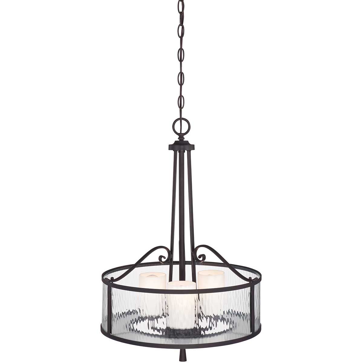 Adonis 3-flammige Pendelleuchte - Dunkle Kirsche - Elsteadlighting - leuchtengrosshandel24