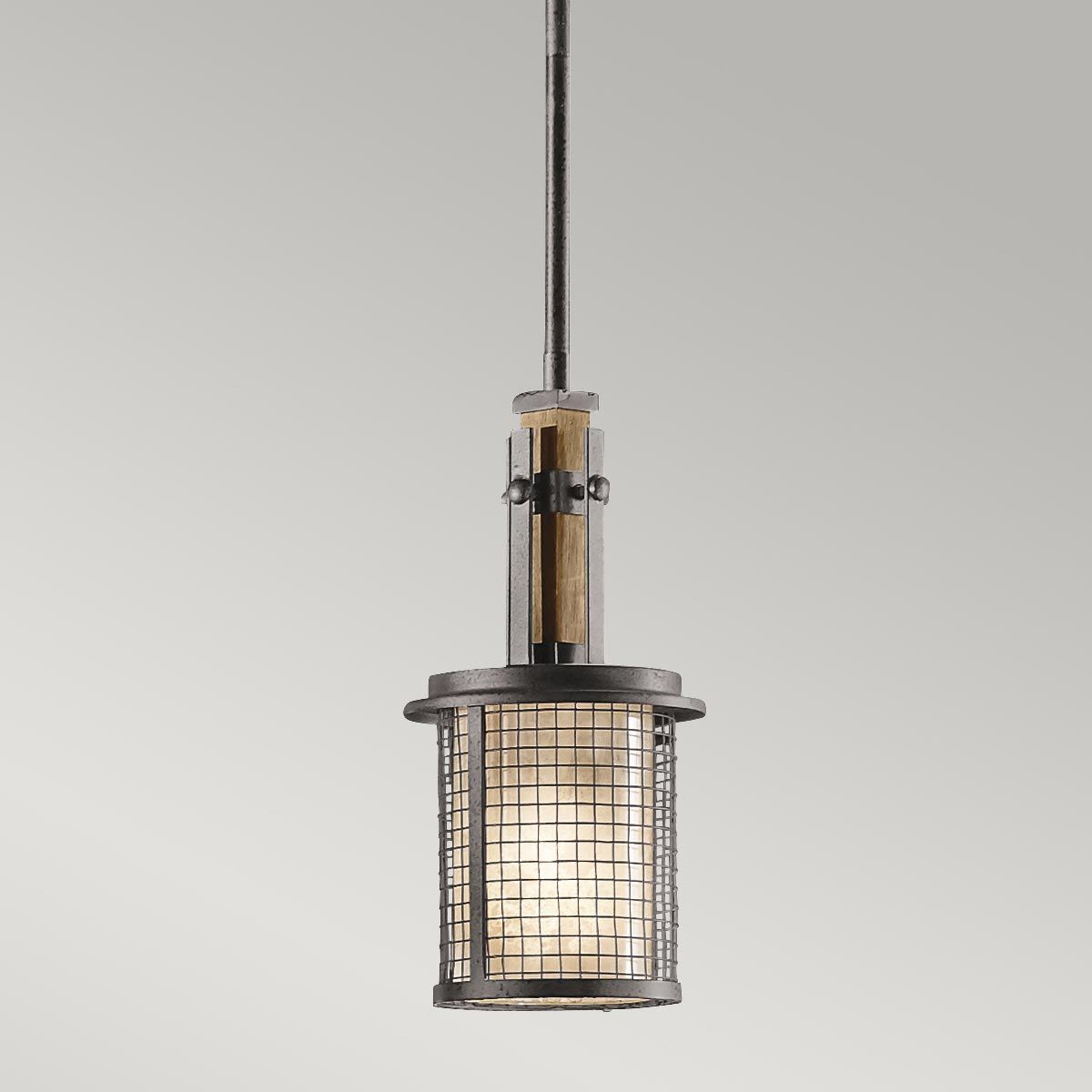 Ahrendale 1-flammige Mini-Pendelleuchte - Ambosseisen - Elsteadlighting - leuchtengrosshandel24