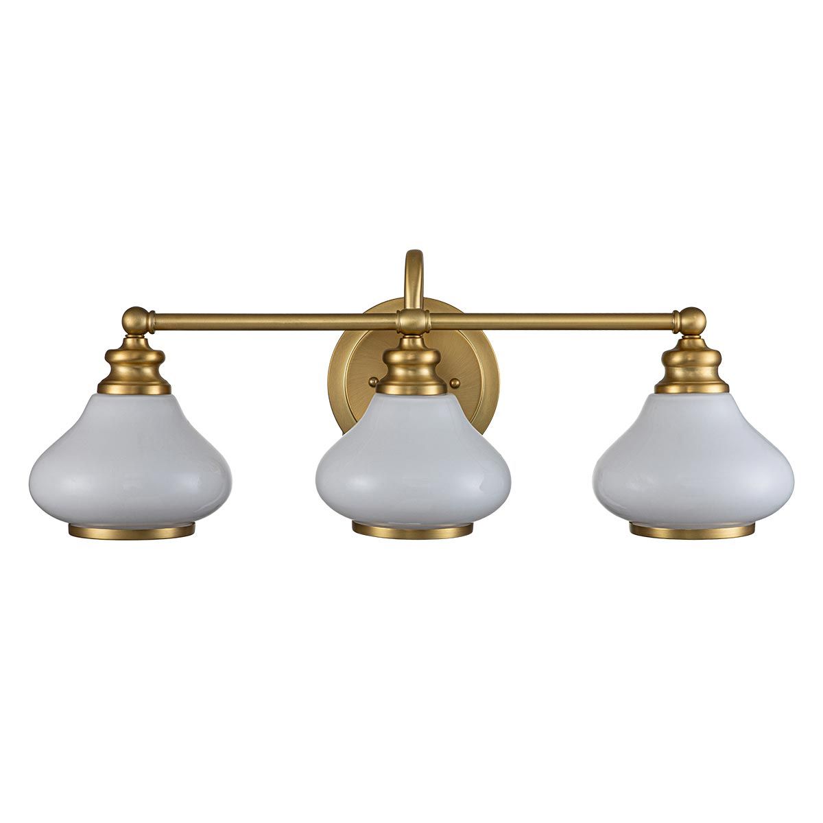 Ainsley 3-flammige Wandleuchte - Gebürstetes Messing - Elsteadlighting - leuchtengrosshandel24