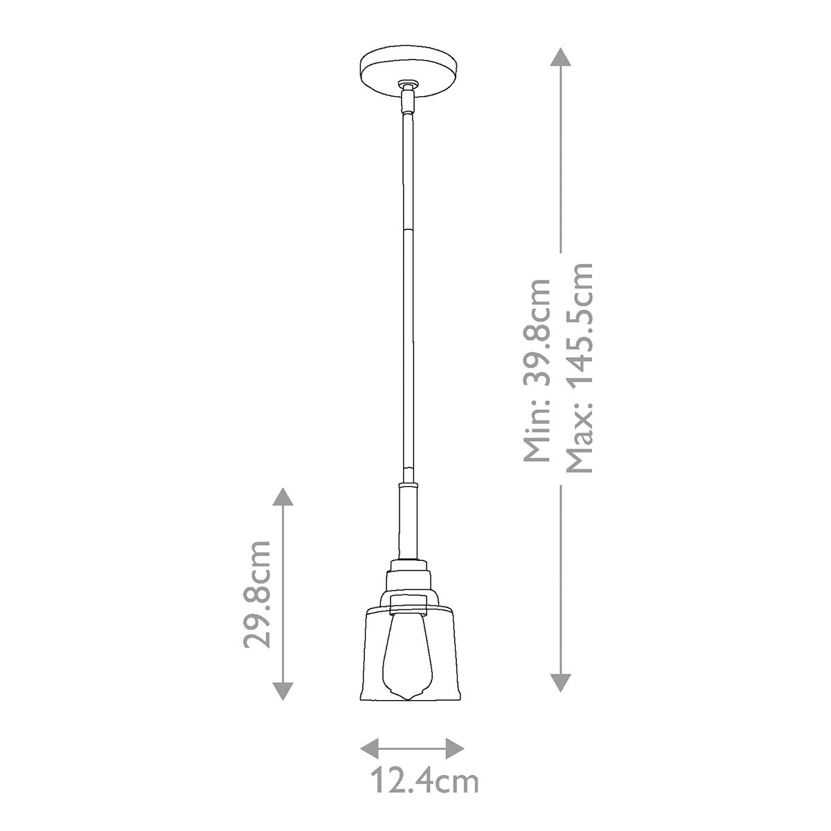 Aivian 1-flammige Pendelleuchte - Verwittertes Messing - Elsteadlighting - leuchtengrosshandel24