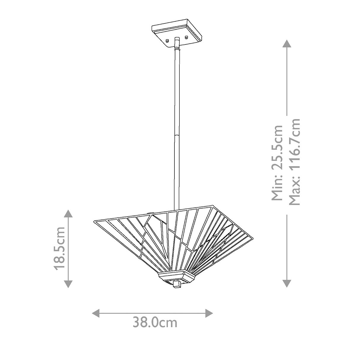 Alderley 2lt Trio-Mount-Pendelleuchte - Vintage Bronze - Elsteadlighting - leuchtengrosshandel24