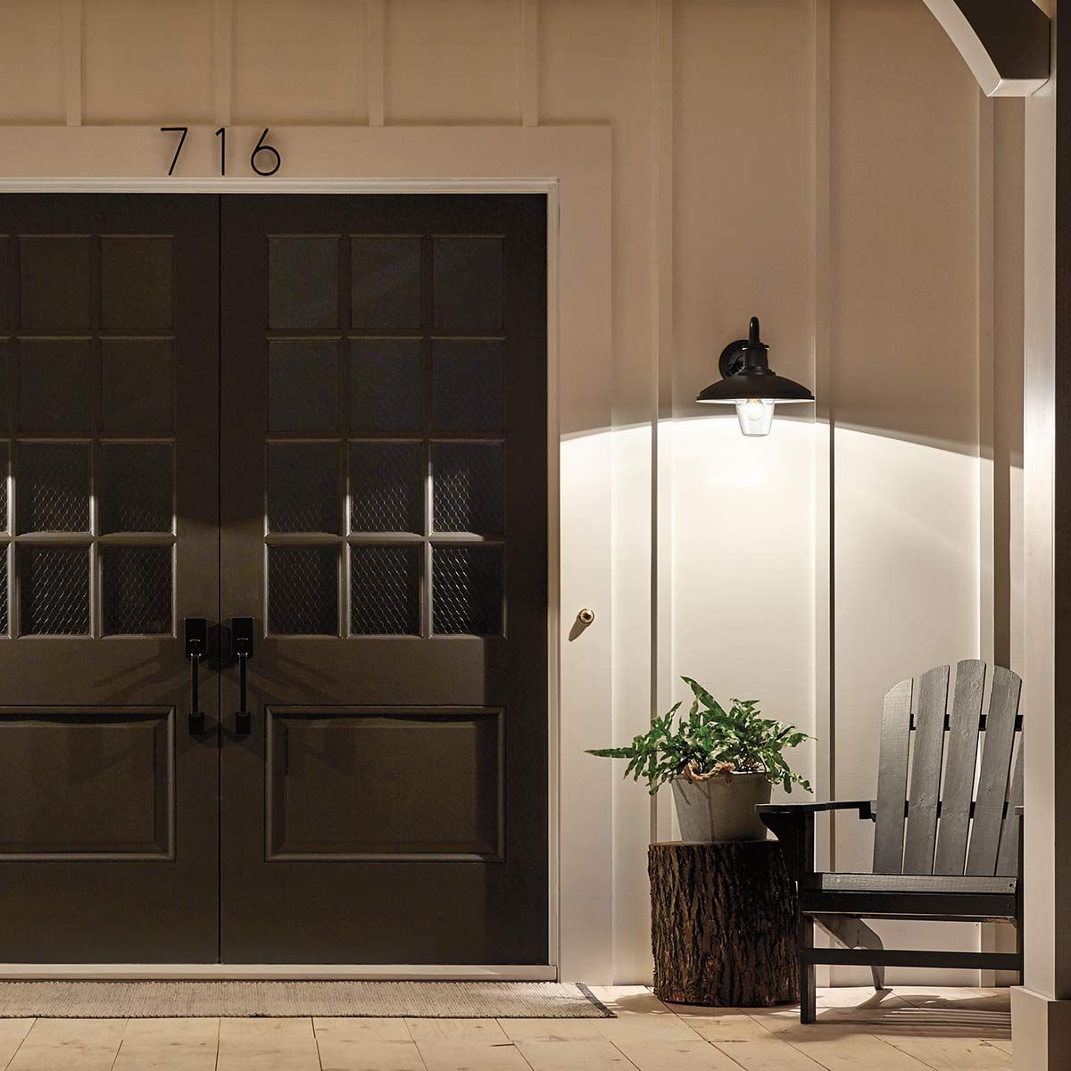 Allenbury Wandlaterne, 1 Licht, mittelgroß, strukturiertes Schwarz - Elsteadlighting - KL - ALLENBURY2 - M - BKT