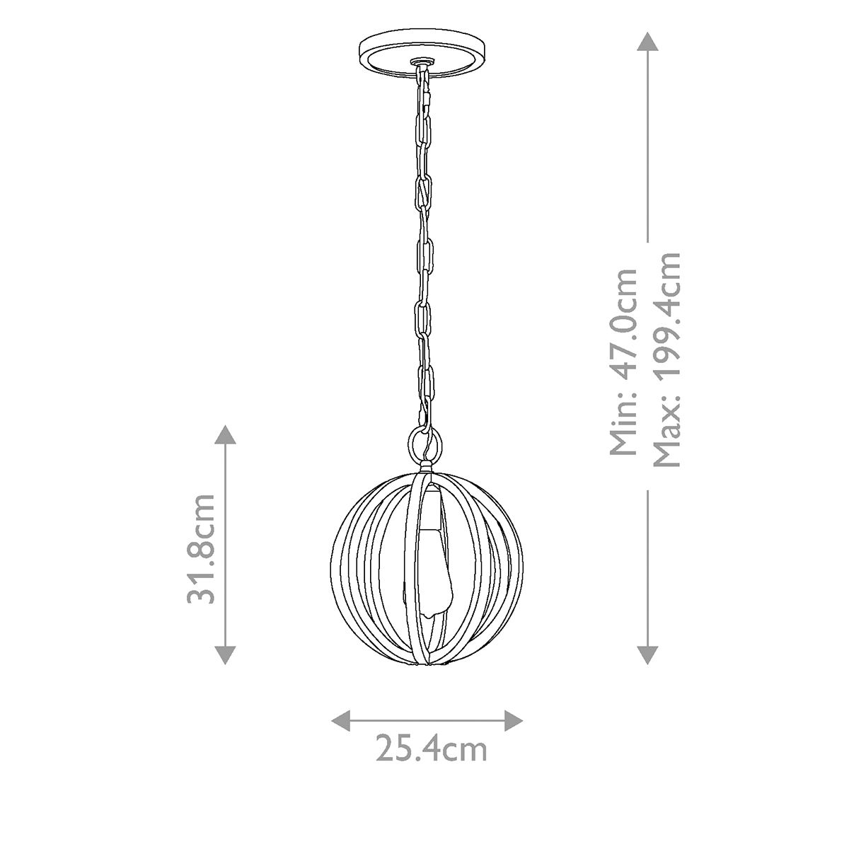Allier 1-flammige Mini-Pendelleuchte - Verwittertes Eichenholz/Antikes Schmiedeeisen - Elsteadlighting - leuchtengrosshandel24