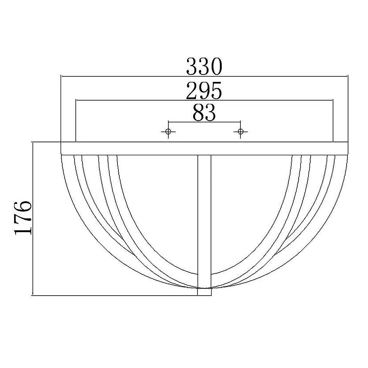 Allier 2 Light Flush - Helles Holz/Gebürsteter Stahl - Elsteadlighting - leuchtengrosshandel24