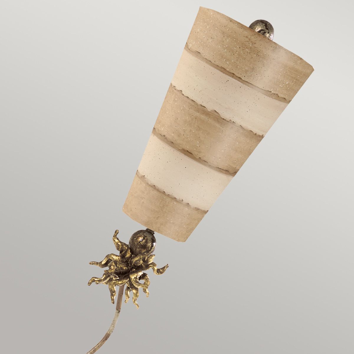 Anemone 1-flammige Tischlampe - Creme und Hellbraun - Elsteadlighting - leuchtengrosshandel24