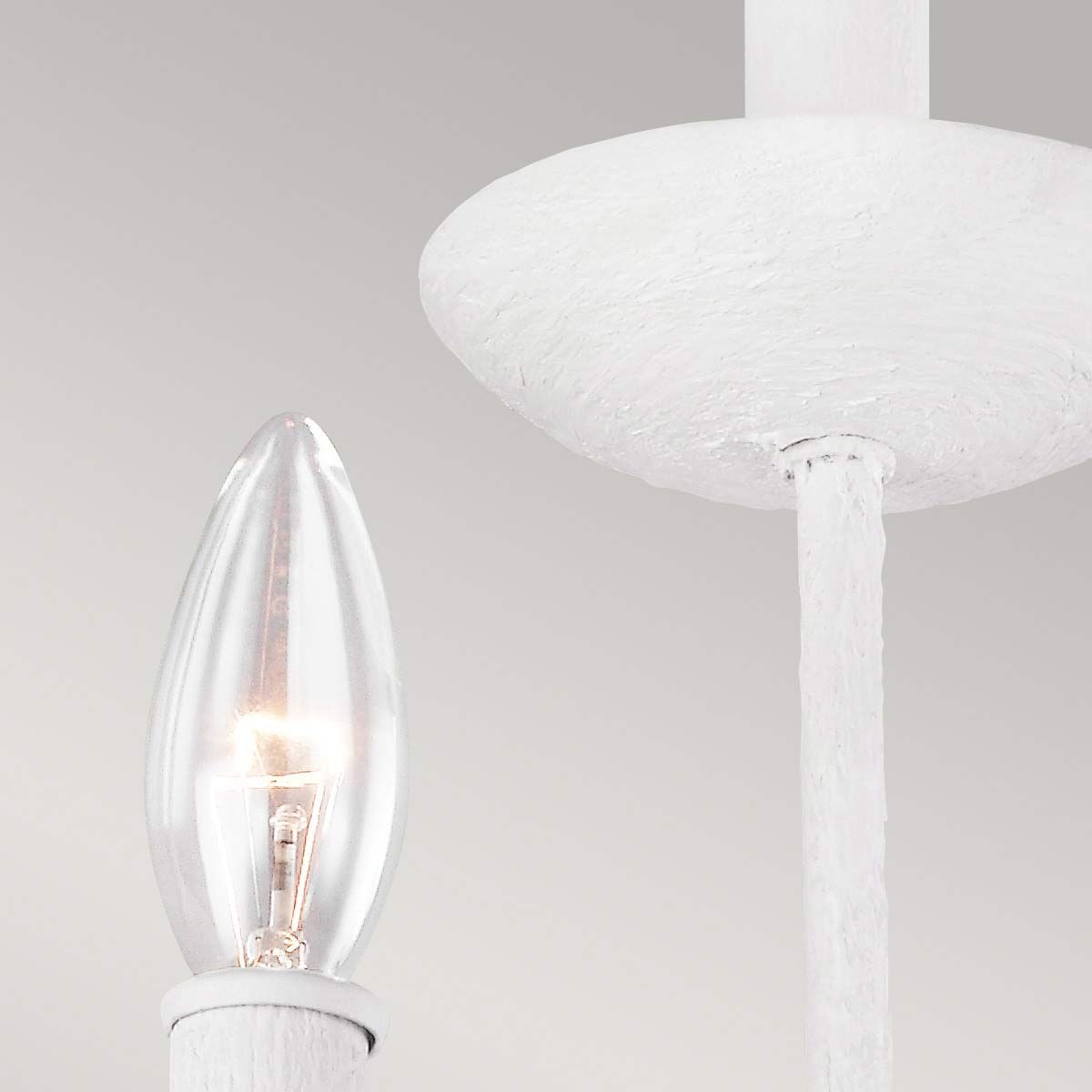 Annie 3-flammige Wandleuchte - Strukturiertes Gipsweiß - Elsteadlighting - leuchtengrosshandel24