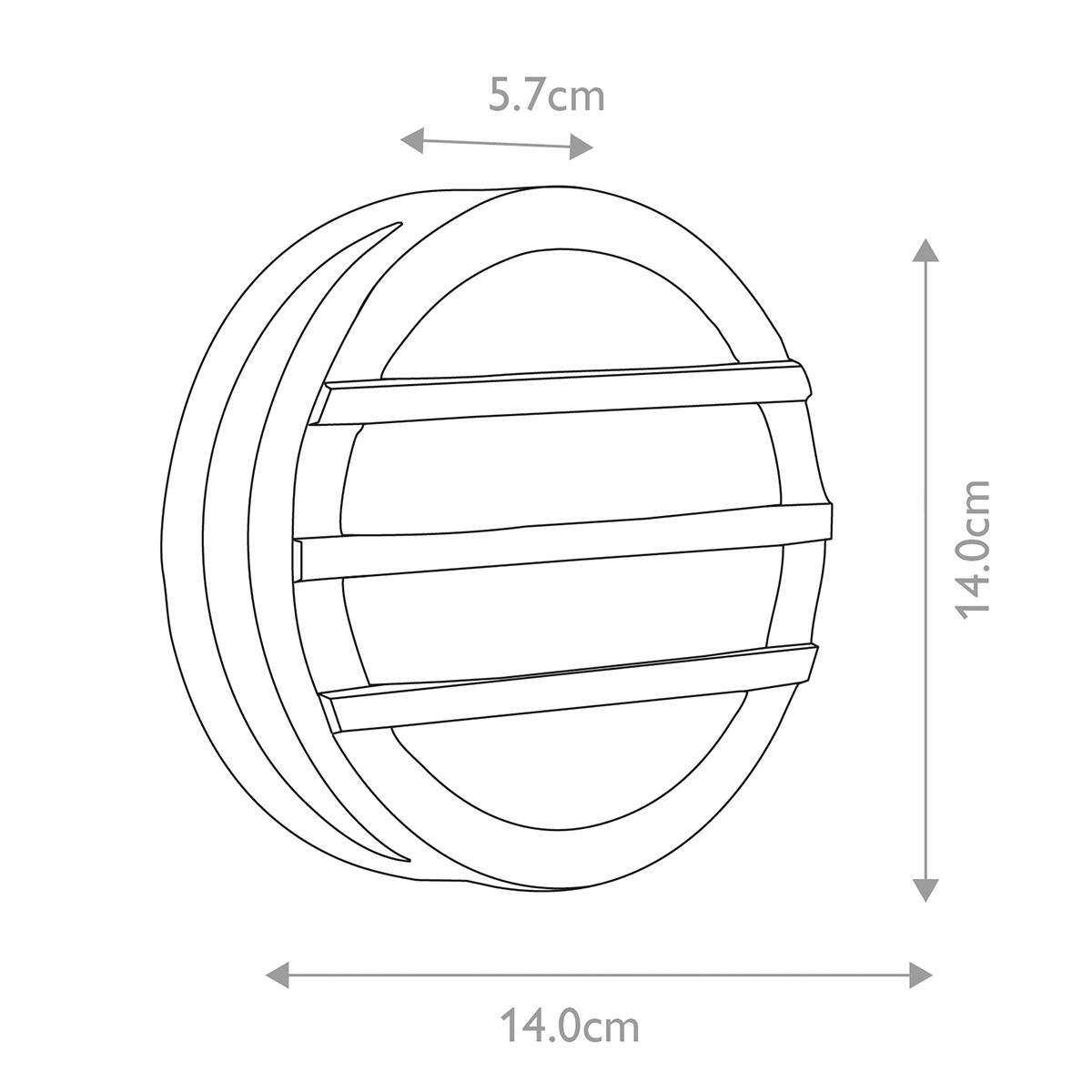 Ano 1 - flammige Wand - /Deckenlaterne - Graphit - Elsteadlighting - ANO - 2W
