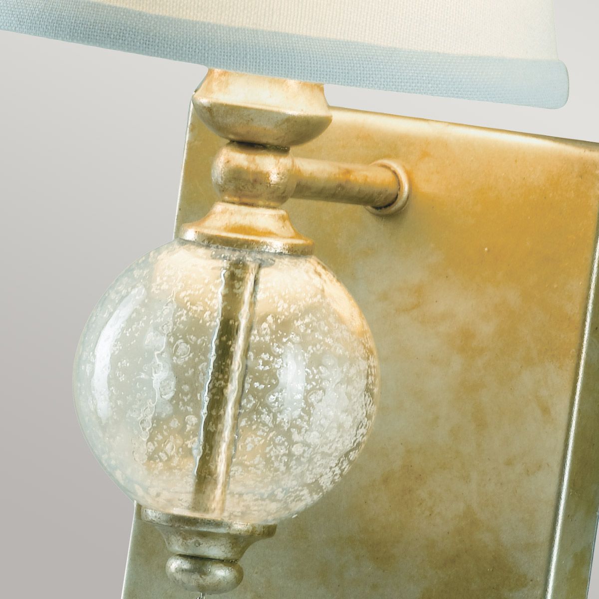 Argento 1-flammige Wandleuchte - Oxidiertes Silberblatt - Elsteadlighting - leuchtengrosshandel24