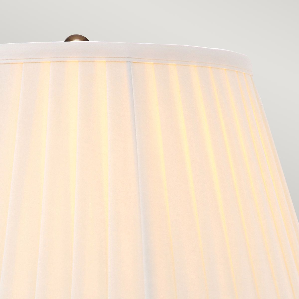 Artisan 1-flammige Tischlampe mit elfenbeinfarbenem Schirm – gealtertes Messing - Elsteadlighting - leuchtengrosshandel24