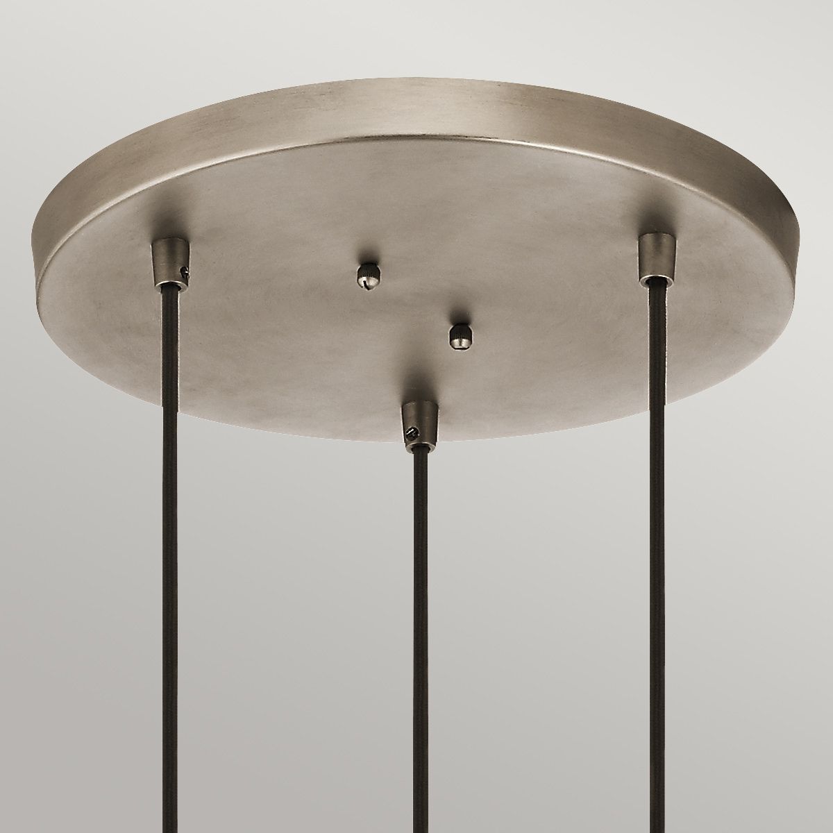 Asher 3-flammige Pendelleuchte Circle - Antikzinn - Elsteadlighting - leuchtengrosshandel24