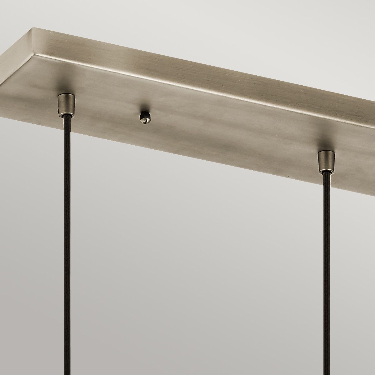 Asher 3-flammige Pendelleuchte, rechteckig, Antikzinn - Elsteadlighting - leuchtengrosshandel24