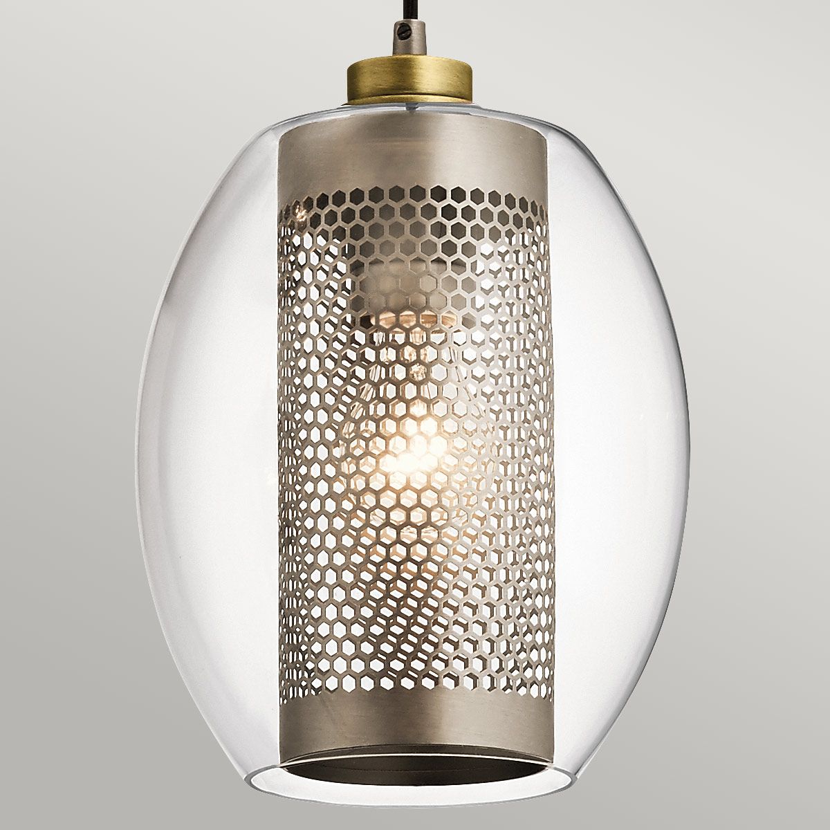 Asher 3-flammige Pendelleuchte, rechteckig, Antikzinn - Elsteadlighting - leuchtengrosshandel24