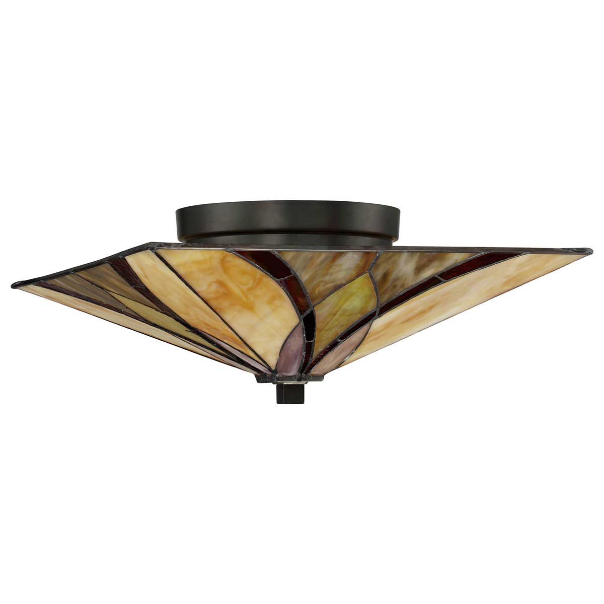 Asheville 2-flammige Deckenleuchte - Valiant Bronze - Elsteadlighting - leuchtengrosshandel24