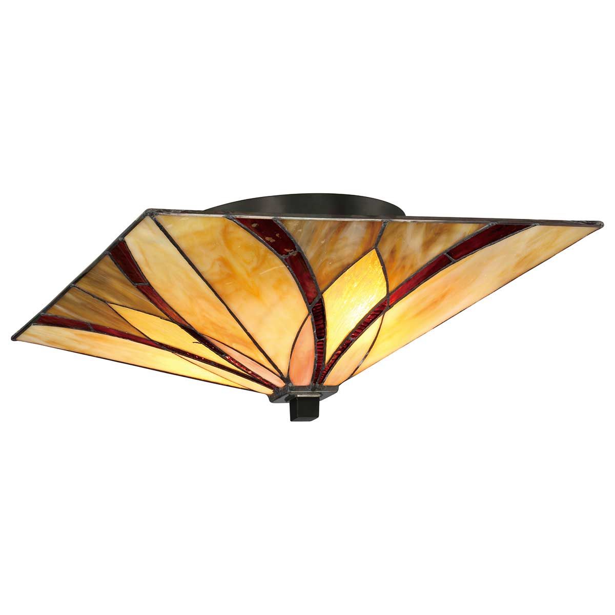 Asheville 2-flammige Deckenleuchte - Valiant Bronze - Elsteadlighting - leuchtengrosshandel24