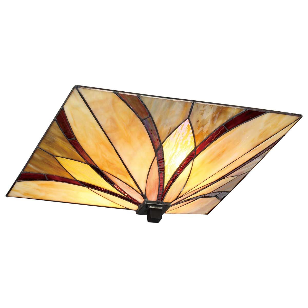 Asheville 2-flammige Deckenleuchte - Valiant Bronze - Elsteadlighting - leuchtengrosshandel24