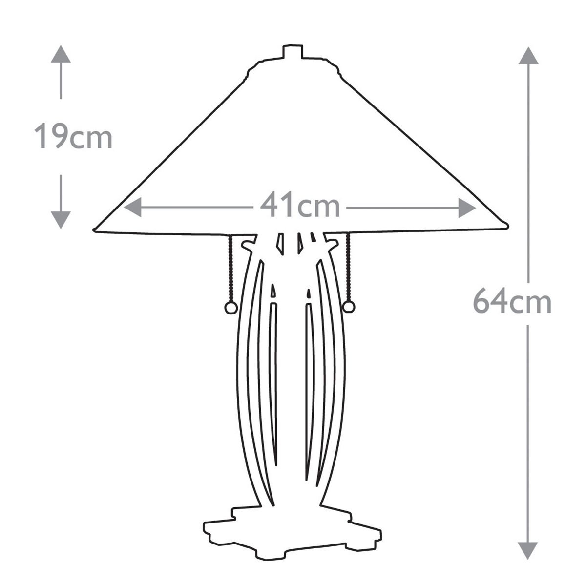 Asheville 2-flammige Tischlampe - Valiant Bronze - Elsteadlighting - leuchtengrosshandel24
