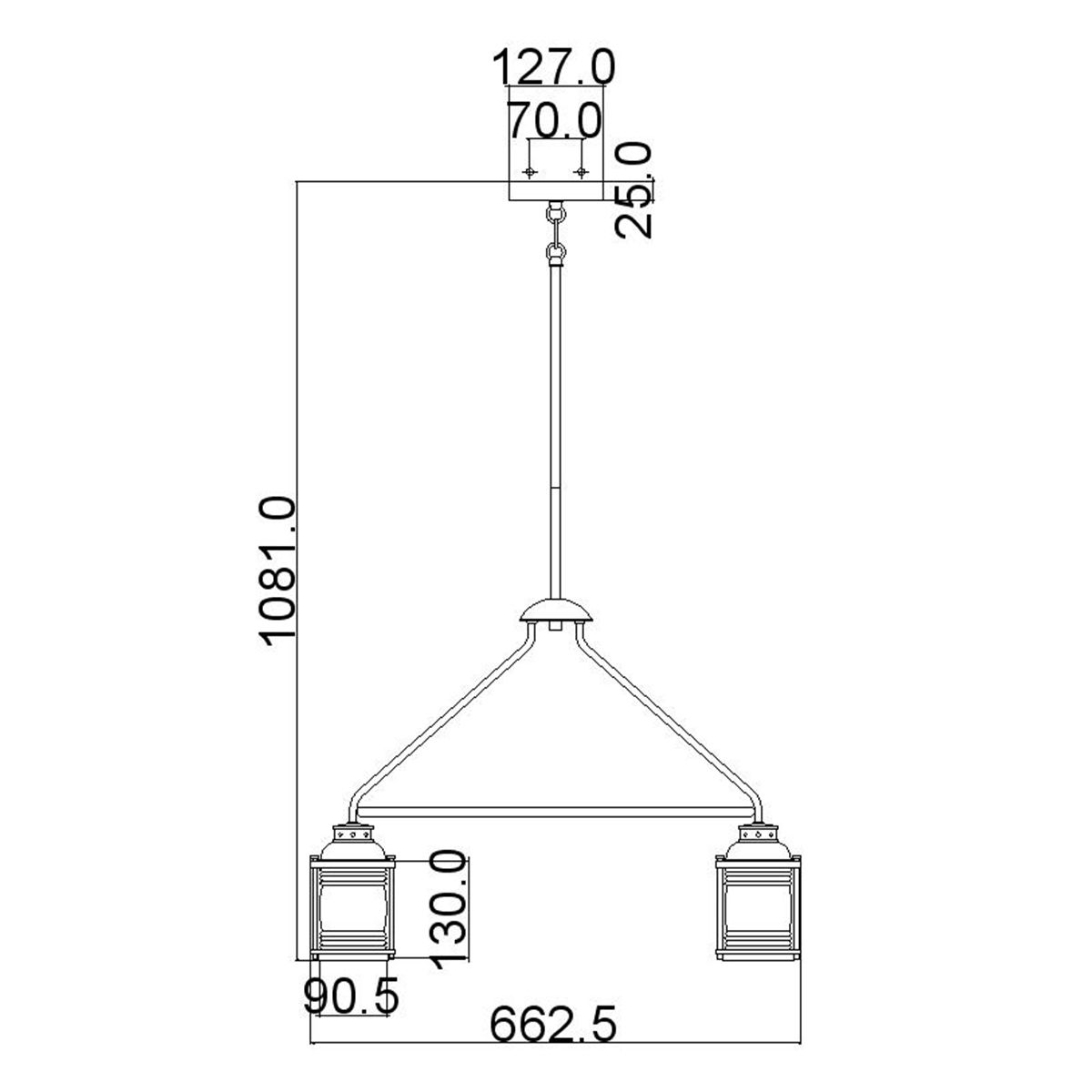 Ashland Bay 5 - flammiger Außenkronleuchter - Brünierte Bronze - Elsteadlighting - KL - ASHLANDBAY - 5P - BU