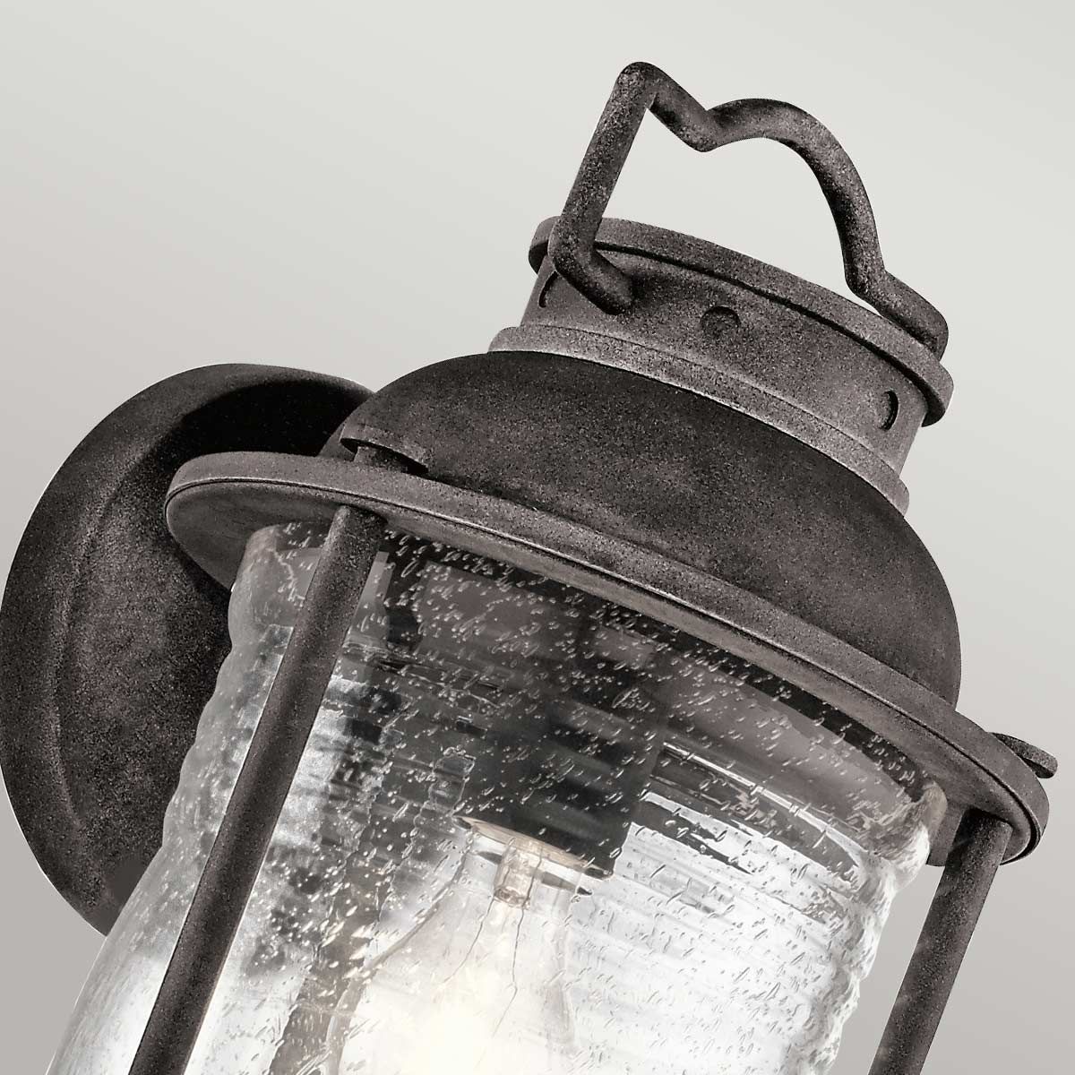 Ashland Bay Große Wandlaterne mit 1 Licht, verwittertes Zink - Elsteadlighting - KL - ASHLANDBAY2 - L