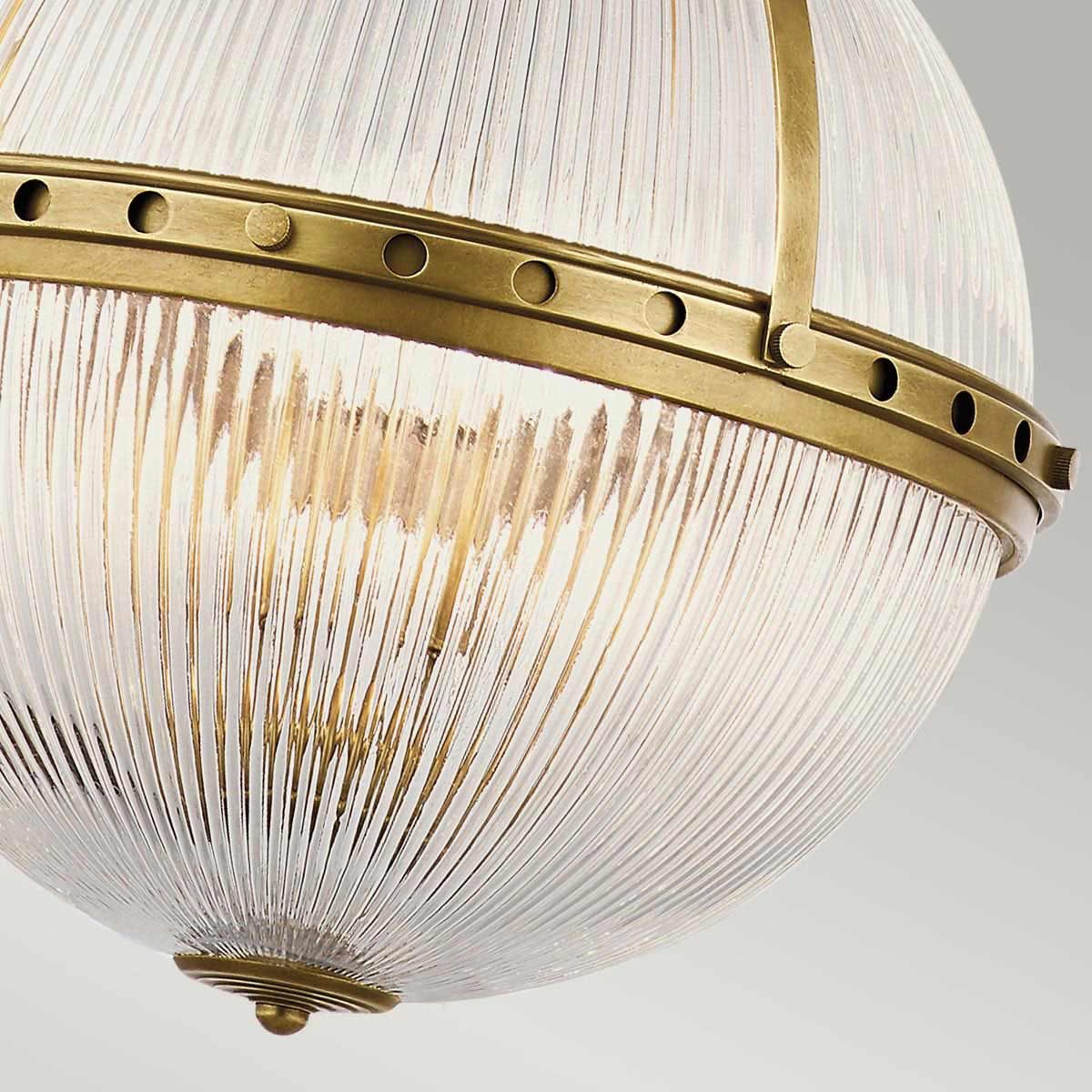Aster 3-flammige Pendelleuchte - Naturmessing - Elsteadlighting - leuchtengrosshandel24
