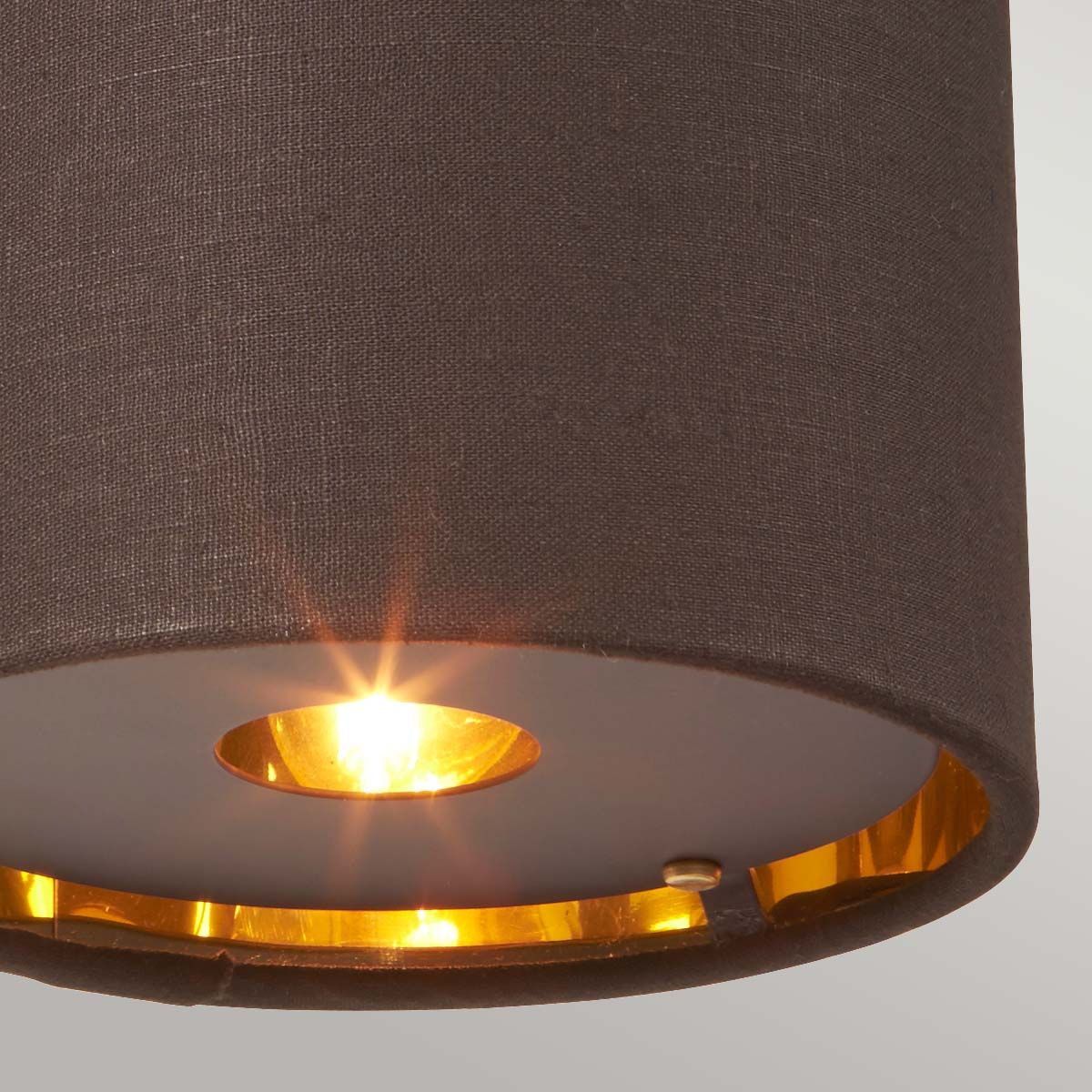 Balance 1-flammige Wandleuchte - Braun/Messing poliert mit braunem Schirm - Elsteadlighting - leuchtengrosshandel24