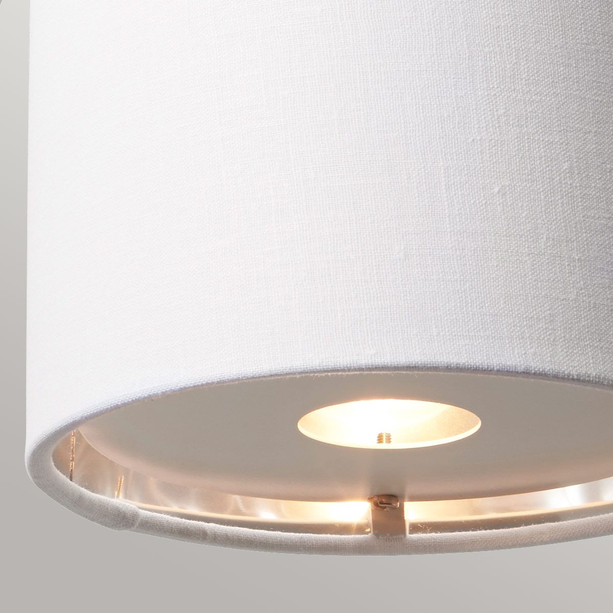 Balance 1-flammige Wandleuchte - Weiß/Poliertes Nickel mit weißem Schirm - Elsteadlighting - leuchtengrosshandel24